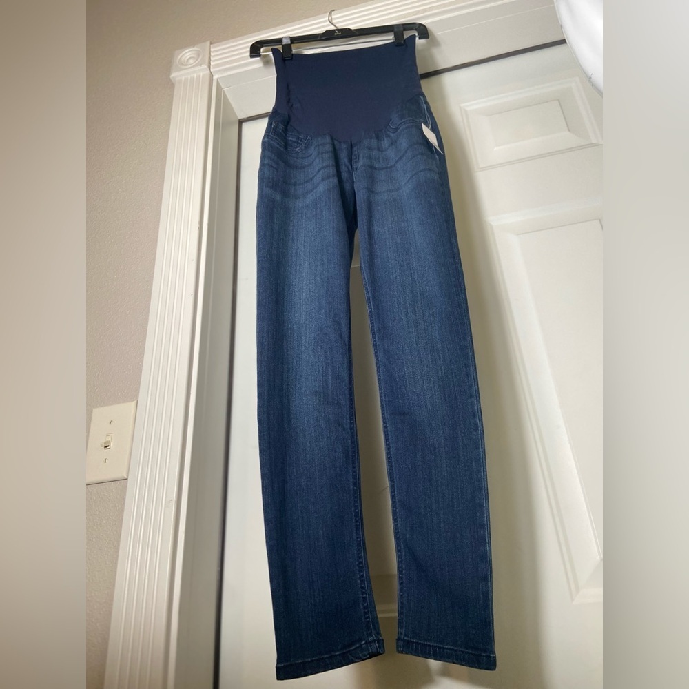 Indigo Blue~NWT~Maternity~A La Cheville~Stretch Denim~Ankle~Jeans~Size M (8/10)
